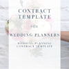 Contracts for Creatives | Wedding Planner Contract Template | Ashlee Hightower
